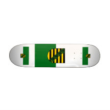 Sachsen Flagge Bedruckte Skateboarddecks