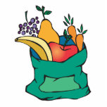 sack of fresh fruit photo cutout
