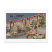 Sacramento, CaliforniaLarge Letter Scenes Post Cards