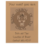 Sacred Bunny Church flyers