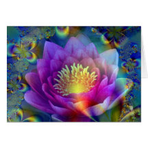 Sacred flower of Peace and Love Greeting Cards