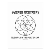 Sacred Geometry Begins With The Seed Of Life Postcard