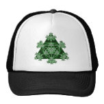 Sacred Geometry: Green Triangles: Hat