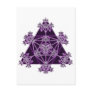 Sacred Geometry: Violet Triangles: Post Cards