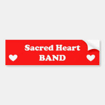 Sacred Heart Band Bumper Stickers
