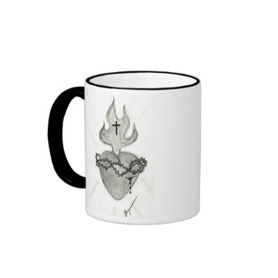 Sacred Heart, O Sacred Heartof Jesus, I Place M... Coffee Mugs by Bogie1