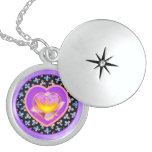 Sacred Heart Sterling Silver Locket