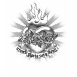 Sacred Heart (white) t-shirts