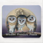 Sacred owls mouse pads