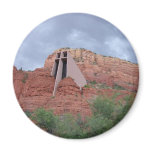 Sacred Places -Chapel of the Holy Cross Sedona, AZ Fridge Magnet