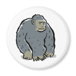 sad ape fridge magnet