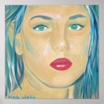 Sad Beauty 14x14" Matte Poster