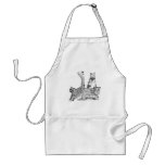 Sad cats aprons