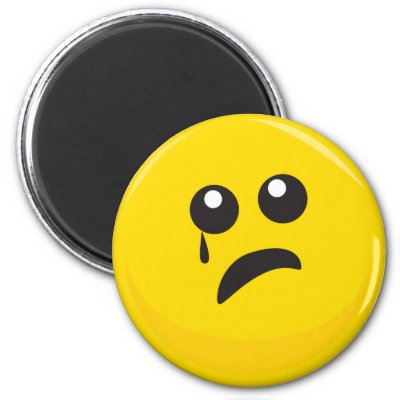 Cute Smile Faces on Sad Crying Cute Smiley Face Fridge Magnet By Littlethings