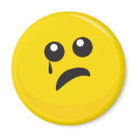 Sad Crying Cute Smiley Face magnets