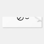 Sad Face Bumper Stickers