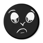Sad face magnets