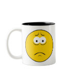 Sad Frowning Smiley Face Mug