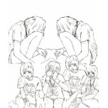 Sad Girls V-Neck t-shirts