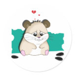 sad hamster stickers
