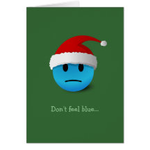 Sad / Happy Face Christmas card