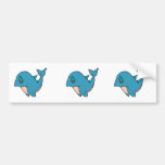 sad little whale bumper sticker