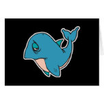 sad little whale cards