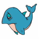 sad little whale photo cut outs