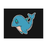 sad little whale postcards
