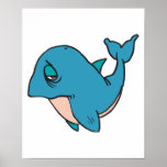 sad little whale posters