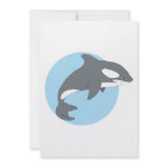sad orca whale invitations