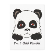 Sad Panda Postcards