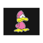 sad pink duck postcards