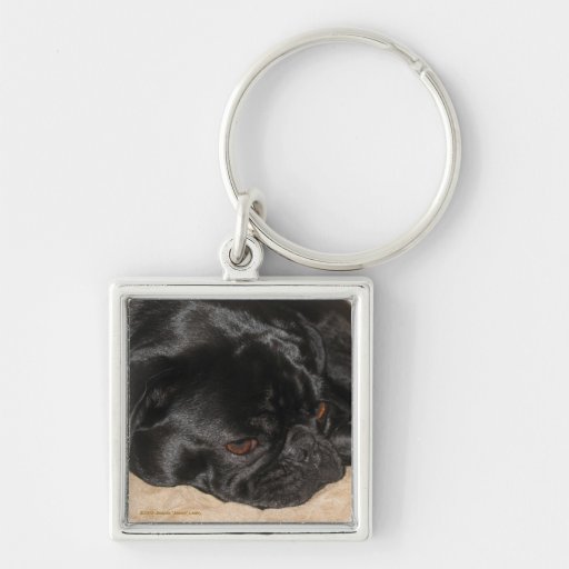 Sad Pug Keychain