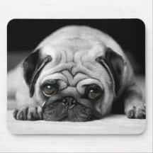 Sad Pug Mousepad