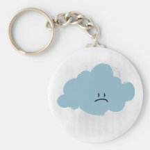 Sad Rain Cloud Key Chain