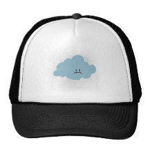 Sad Rain Cloud Mesh Hat