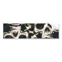 Sad Skull Bumper Stickers