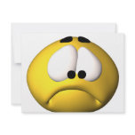 sad smiley personalized invites