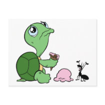 Sad Turtle Happy Ant Post Cards
