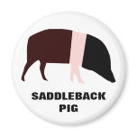 Saddleback Pig Customizable Magnet