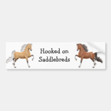 Saddlebred Horses Bumper Sticker