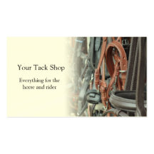 Saddlery business card