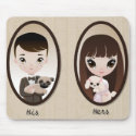 Sadie and Henri mousepads