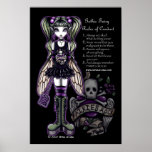 Sadie Gothic Faery Rules of Conduct Poster