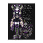 Sadies' Rules of Conduct Gothic Skull Faery postcards