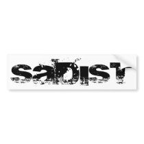 Sadist Item v2 Bumper Sticker