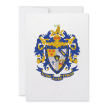 SAE Coat of Arms Colour Personalised Invites