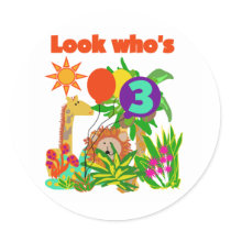 Safari 3rd Birthday  Tshirts and Gifts