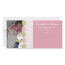 Safari Babiez Birth Announcement Girl